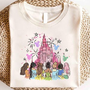 Disney Princess Characters Castle Shirt, Disney Princess Coquette Bow Shirt, Disney Girls Trip Shirt, Disney Castle Shirt, Disney Trip Shirt