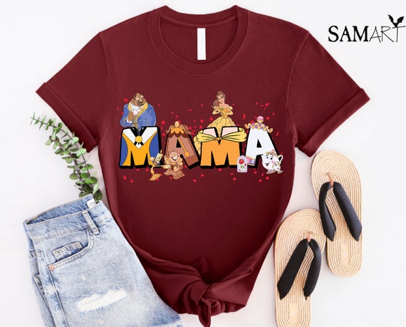 Beauty Princess and Beast Mama Shirt, Beauty Belle Mama