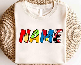 Mickey And Friends Custom Name Shirt, Disney Characters Shirt,Disney Mickey Kids Shirt, Mickey Shirt, Minnie Shirt, Daisy And Donald Shirt