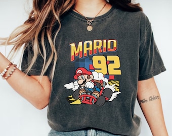 Super Mario Kart 92 Shirt, Super Mario Bowser Shirt, Video Game Shirt, Retro Super Mario Kart Shirt, Gift For Gamer, Mario Shirt