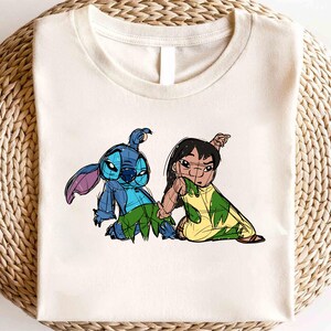Maglietta Disney Lilo And Stitch Friends, Maglietta Disney Stitch, Maglietta Stitch Ohana, Maglietta Ohana Means Family, Maglietta Magic Kingdom, Maglietta Hawaii