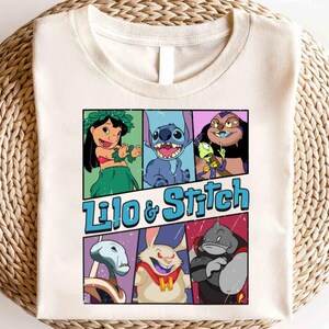 Maglietta Disney Lilo And Stitch Friends, Maglietta Disney Stitch, Maglietta Stitch Ohana, Maglietta Ohana Means Family, Maglietta Magic Kingdom, Maglietta Hawaii