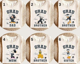 Camiseta de graduación de Disney Mickey y sus amigos, camiseta de graduación de Mickey, camiseta de vida docente, camiseta del equipo de graduados de Disney, camiseta de la familia de graduados de Disney