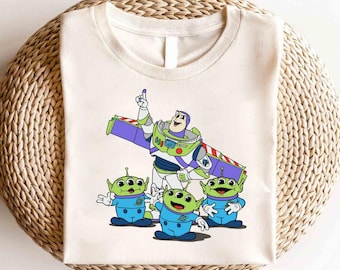 Camiseta de Disney Toy Story Friends, camiseta de Toy Story, camiseta de Toy Story Land, camiseta de personajes de la película Toy Story, regalo de cumpleaños de Toy Story, camiseta de Buzz