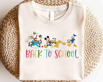 Disney First Day Of School Shirt, Disney Back To School Shirt, Disney Mickey And Friends Shirt, Teacher Life Shirt, Disney Preschool Shirt
