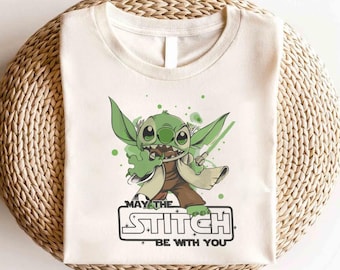 Camiseta Disney "May The Stitch Be With You", camiseta Disney "Stitch", camiseta Galaxy's Edge, camiseta Star Wars "May The Force", camiseta Star Wars "Personajes"