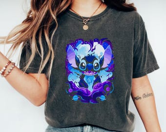 Disney Lilo And Stitch Silhouette Portrait Shirt, Disney Stitch Shirt, Stitch Ohana Shirt, Ohana Means Family Shirt,Magic Kingdom Shirt