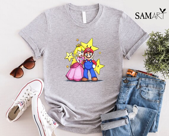 スーパーマリオとピーチ姫のカップルシャツ、スーパーマリオ