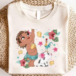 Disney Princess Moana Friends Shirt, Disney Hei Hei Shirt, Disney Princess Shirt, Moana & Friends Matching Shirt, Disney Girl Birthday Shirt