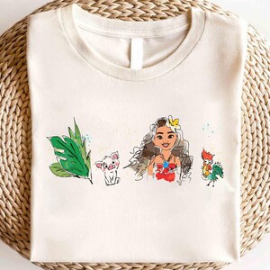 Disney Princess Moana Friends Shirt, Disney Hei Hei Shirt, Disney Princess Shirt, Moana & Friends Matching Shirt, Disney Girl Birthday Shirt
