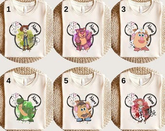 Disney Toy Story Friends Custom Name Shirt, Toy Story Shirt,Toy Story Land Shirt, Toy Story Movie Characters Shirt, Toy Story Birthday Shirt