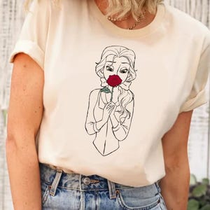 Disney Princess Rapunzel Rose Shirt, Princess Shirt, Tangled Rapunzel Shirt, Disney Girls Trip Shirt, Floral Rapunzel Shirt,Rapunzel Shirt