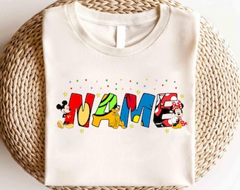 Mickey And Friends Custom Name Shirt, Disney Characters Shirt,Disney Mickey Kids Shirt, Mickey Shirt, Minnie Shirt, Daisy And Donald Shirt