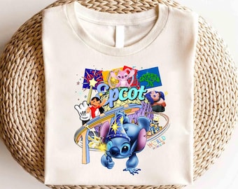 Disney Stitch Epcot Shirt, Disney Stitch Shirt, Disney Ohana Shirt, Cute Stitch Tee, Disney Trip Shirt,Disneyland Magical Kingdom Shirt