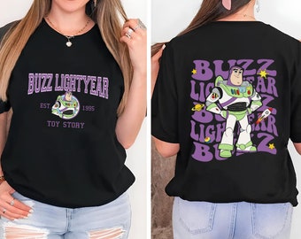 Disney Two-Sided Toy Story Buzz Lightyear Est 1995 Shirt,Disney Infinity and Beyond Shirt, Toy Story Shirt, Disney Buzz Lightyear Shirt