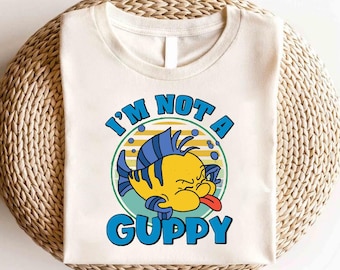 Disney La Sirenetta Vintage Flounder Non Sono Una Maglietta Guppy, Maglietta La Sirenetta Flounder, Maglietta Disney Ariel, Maglietta Disney Girls Trip