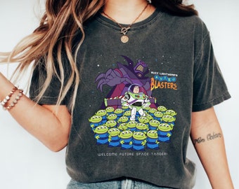 Maglietta Buzz Lightyear dell’alieno Disney Toy Story Zurg, maglietta Buzz Lightyear, maglietta del film Toy Story, maglietta con personaggi di Toy Story, Buzz Lightyear