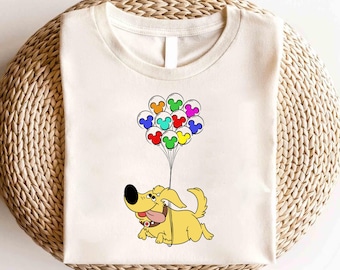 Disney Up Dog with Mickey Balloon Shirt, Disney Up Movie Carl Russell Kevin Shirt, Up Movie Shirt, Magic Kingdom Shirt, Disney Carl Shirt