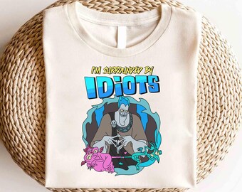 Disney Villains Hades Jag är omgiven av idioter T-shirt, Disney Hades T-shirt, Disney Hercules T-shirt, Magic Kingdom T-shirt, Disney Villains T-shirt