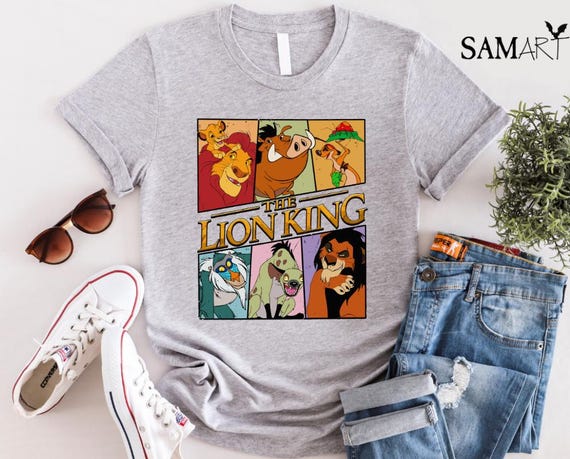 Disney the Lion King Characters Shirt, Simba Nala Shirt, Mufasa 