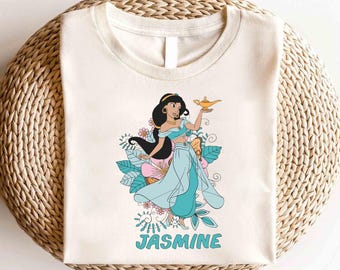 キッズ古着 vintage Disney Aladdin jasmine Tee Vintage 90s Disney Aladdin Princess Jasmine Teal Graphic Youth Tee