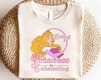 ディズニー 眠れる森の美女 プリンセスでいるのは疲れるシャツ、ディズニー プリンセス オーロラ シャツ、ディズニー 眠れる森の美女 シャツ、ディズニー プリンセス シャツ