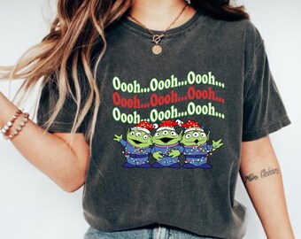 Toy Story Pizza Planet kerstshirt, pizzaliefhebber kerstshirt, Toy Story Alien kerstshirt, kerstfeestshirt, kerstcadeau