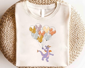 ディズニー エプコット バルーン シャツ、パープル ドラゴン シャツ、ディズニー フィグメント エプコット シャツ、ワン リトル スパーク シャツ、ディズニー エプコット バースデー シャツ、フィグメント シャツ