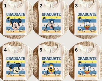 Camiseta de graduación de Disney Mickey y sus amigos, camiseta de graduación de Mickey, camiseta de vida docente, camiseta del equipo de graduados de Disney, camiseta de la familia de graduados de Disney
