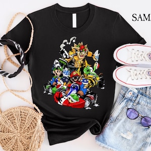 Super Mario Bros Kart Shirt, Super Mario Bowser Shirt, Video Game Shirt, Retro Super Mario Kart Shirt, Gift For Gamer, Mario Shirt
