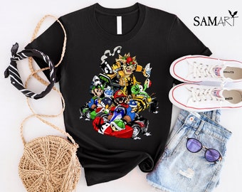 Super Mario Bros Kart Shirt, Super Mario Bowser Shirt, Video Game Shirt, Retro Super Mario Kart Shirt, Gift For Gamer, Mario Shirt