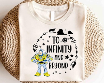 Camiseta de Buzz Lightyear de Toy Story de Disney, camiseta de personajes de la película Toy Story, camiseta de Buzz Lightyear, camiseta de Toy Story Infinity and Beyond, regalo de cumpleaños