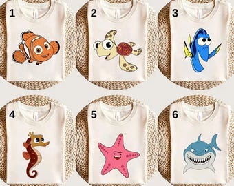 Disney Custom Finding Shirt,Finding Nemo Shirt,Animal Kingdom Tee,Finding Nemo Character Shirt,Finding Nemo Birthday Party Shirt, Kids Shirt