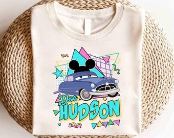 Camiseta del fabuloso Hudson Hornet de Disney Cars, camiseta familiar de cumpleaños de Disney Cars, camiseta de Magic Kingdom, camiseta de Cars Land, camiseta de campeón de la Copa Pistón