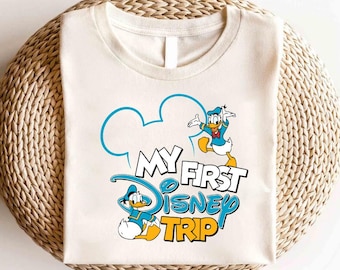 Donald My First Disney Trip Shirt,Disney Donald Duck Shirt, Disney Party Shirt, Disneyland Family Vacation Shirt, Mickey and Friends Shirt