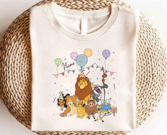 Disney The Lion King Custom Name Shirt,Simba Nala Shirt,The Lion King Birthday Shirt,Disney Animal Kingdom Shirt,Disney Birthday Party Shirt