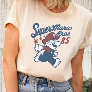 Super Mario Bros 85 Shirt, Super Mario Character Shirt, Princess Peach Shirt, Super Mario Bowser Shirt, Super Mario & Friends Party Shirt