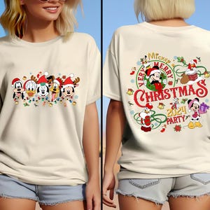 Disney Mickey and Friends Christmas Shirt, Disney Mickey Christmas Lights Shirt, Christmas Party Shirt, Disney Matching Christmas Shirt