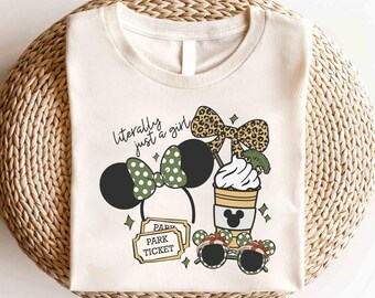 Disney Coquette Bow buchstäblich nur ein Mädchen-Shirt, Disney Animal Kingdom passendes Shirt, Disney Safari T-Shirt, Disney Minnie Shirt, Disney-Mädchen-Shirt