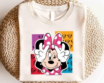Camiseta rosa de Minnie Mouse de Disney, camiseta de Minnie de Disney, camiseta de Magic Kingdom, camiseta de Disney Girls Trip, camiseta de Mickey y sus amigos de Disney