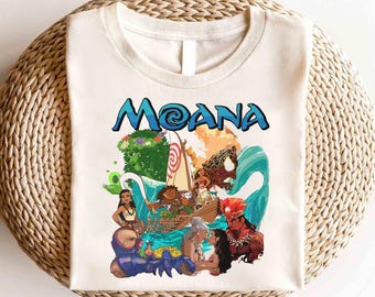 Maglietta Disney Princess Moana Friends, Maglietta Disney Girl, Maglietta Disney Princess, Maglietta Princess Moana, Maglietta Moana, Maglietta Disney Girl Birthday