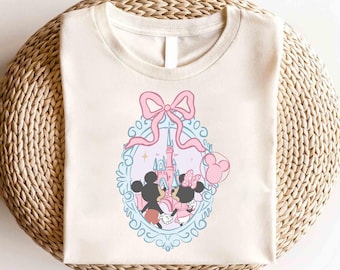 Disney shirt Mickey en Minnie Castle, Disney vakantie shirt, Magic Kingdom shirt, shirt Disney kasteel, shirt Disney paar, shirt Disney reis, Disney reis shirt
