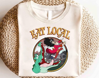 Disney Tick-Tock The Crocodile Captain Hook Eat Local Shirt, Disney Peter Pan Shirt, Tinker Bell Captain Hook Shirt, Disney Villains Shirt
