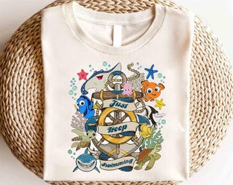 Disney Just Keep Swimming Finding Shirt,Finding Nemo Shirt,Animal Kingdom Tee,Finding Nemo Character Shirt,Finding Nemo Birthday Party Shirt