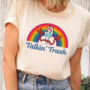 Disney Pixar Toy Story Forky Talking Trash Shirt, Toy Story Forky Shirt, Toy Story Character Shirt, Toy Story Cute Shirt,Toy Story Movie Tee