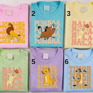Disney The Lion King Characters Shirt, Simba Nala Shirt, Mufasa Shirt, The Lion King Birthday Shirt, Disney Animal Kingdom Shirt,Lion King