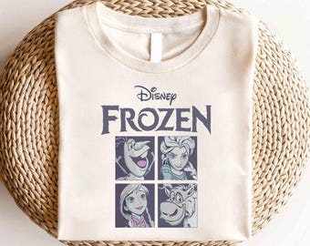 Camiseta dos personagens de Frozen da Disney, camiseta da princesa Elsa da Disney, camiseta da princesa Anna da Disney, camiseta da princesa Frozen da Disney, camiseta do Magic Kingdom da Disney