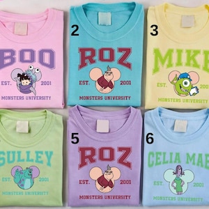 Disney Monsters Characters Costume Shirt, Disney Monsters University Shirt, Monster Inc Shirt, Disney Best Friends Shirt,Disney Monsters Tee