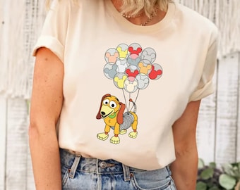 Disney Pixar Toy Story Slinky hond met ballon shirt, Slinky hond shirt, Toy Story Slinky hond shirt, Toy Story shirt, Slinky hond verjaardag shirt
