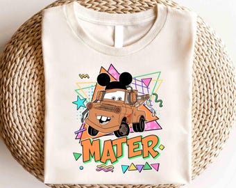 Koszulka Disney Tow Mater Cars, Koszulka McQueen Cars, Koszulka Piston Cup Champion, Koszulka Tow Mater, Koszulka urodzinowa Cars, Koszulka Cars Radiator Springs